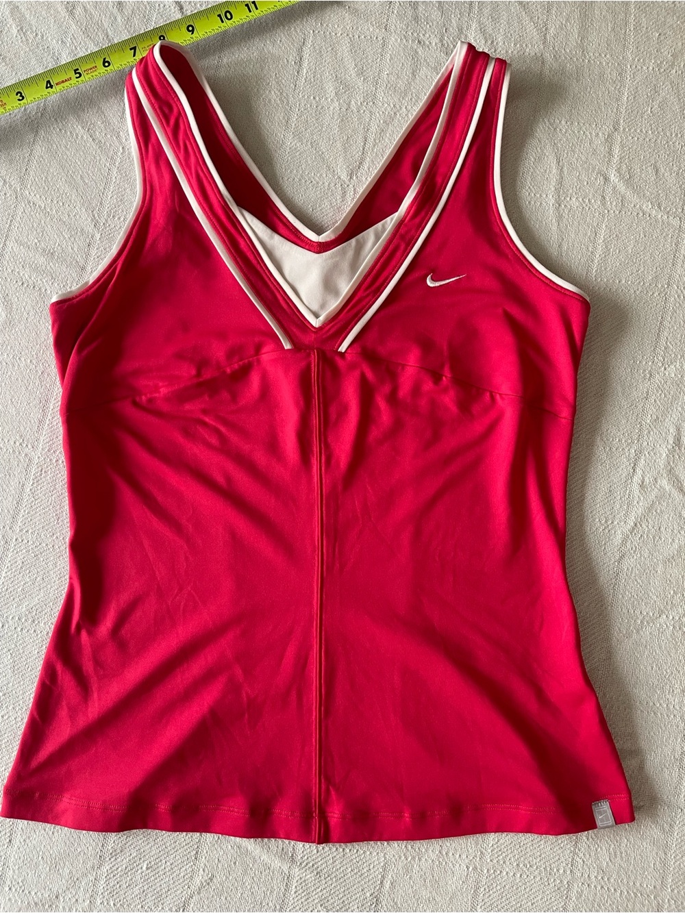 Nike Hot Pink and White Athletic Dri-fit  Tennis 🎾 Top